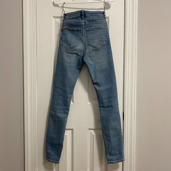 AllSaints Stilt Vintage Jeans | Blue Mid Indigo Skinny Straight Leg | Size 25 - Picture 6 of 9